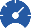 blue gauge icon large